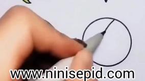 نقاشی حیوانات با الگوی دایره