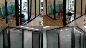 پارتیشن دوجداره پرده خور