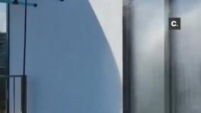 شستشوی نمای ساختمان با پهباد