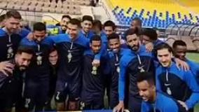 جشن تولد ۳۹ سالگی رونالدو در تمرین تیم النصر