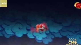 اجرای نمایش آکروبات «جهش از دروازه اژدها» در شب نشینی عید بهار رادیو و تلویزیون مرکزی چین