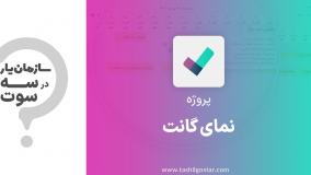 نمای گانت در ماژول پروژه سازمان یار (Odoo ERP)