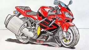 نقاشی هوندا CBR600F Sport Rouge