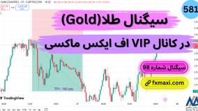 سیگنال طلا (Gold) - سیگنال رایگان طلا با سود 160 پیپ | ویدئو شماره 581