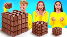 چالش غذاخوری و موکبانگ جدید: چالش خوردن نوشیدنی و خوراکی های صورتی | سرگرمی بانوان