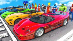 برنامه کودک ماشین رنگی: ماشین پلیس و ماشین آتش نشانی | کارتون ماشین های رنگی