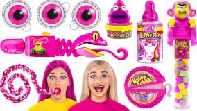 چالش غذاخوری اسمر جدید: چالش خنده دار بیسکوییت اورئو بزرگ و کوچک | سرگرمی بانوان