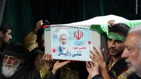 مراسم وداع با پیکرهای شهیدان رازینی و مقیسه در معراج شهدا ! ۳۰ دی ۱۴۰۳