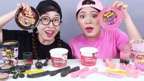 چالش غذایی خنده دار: چالش شیرینی پزی خنده تزئین کیک های رنگین کمانی | سرگرمی کودکان و بانوان