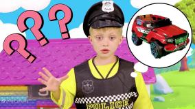 برنامه کودک ساشا و آنیتا: بازی دزدیدن ماشین و پلیس بازی جدید | برنامه و سرگرمی کودک جدید شاد