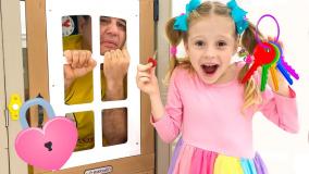 کارتون ناستیاشو: بازی تخم مرغ شانسی با بچه ها جدید | کارتون ناستیا و بابایی: ناستیاشو