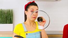 چالش غذایی جدید چالش غذا خوری اسمر: چالش خنده دار آشپزی با مادربزرگ | سرگرمی کودکان و بانوان