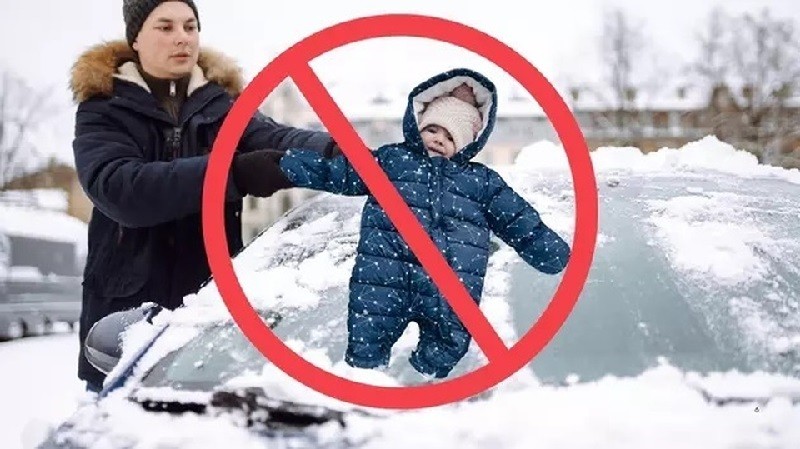 جنجال استفاده بی رحمانه از یک نوزاد به عنوان برفپاککن خودرو شد! ۱۰ بهمن ۱۴۰۳