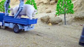 انیمیشن جذاب ماشین های رنگی جدید | اسباب بازی های جدید: ماشین حمل حیوانات سرگرمی شاد