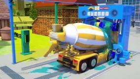 انیمیشن جذاب ماشین های رنگی جدید | اسباب بازی های جدید: ماشین حمل سیمان جدید سرگرمی شاد