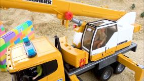 انیمیشن جذاب ماشین های رنگی جدید | اسباب بازی های جدید: ماشین حمل ماسه و ساختمان سازی جدید