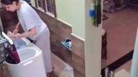 صحنه تکان دهنده برق گرفتگی