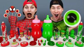 چالش غذایی ؛ موکبانگ هالک و مرد عنکبوتی ؛ چالش غذاخوری ؛ چالش غذاخوری بانوان