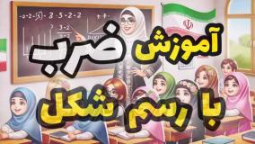 آموزش ضرب کلاس سوم ابتدایی - اموزش ضرب با رسم شکل - اموزش ریاضی کلاس سوم 1403