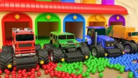 کارتون ماشین بازی : ماشین سنگین تراکتور و مزرعه هندوانه : قسمت ۲