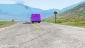 کارتون ماشین بازی جدید:: اتوبوس های رنگی و رودخونه