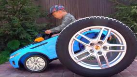 برنامه کودک سنیا - سنیاشو - سنیا و چرخ های بزرگ در یک ماشین کوچک