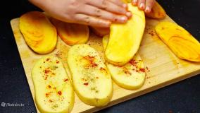 دستور پخت غذای ساده و بسیار خوشمزه با سیب زمینی :: فیلم آموزش آشپزی لذت بخش