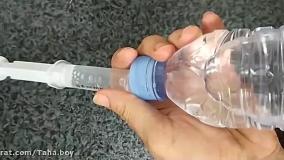 آزمایش علوم کلاس سوم دبستان/آیا داخل آب هوا وجود دارد؟/اثبات هوا در آب