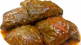 آموزش آشپزی آسان خوشمزه ترین دلمه برگ انگور آسون ترین دلمه برگ مو با طعم ویژه
