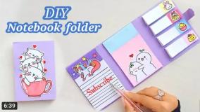 آموزش ساخت نوت بوک فولدر کیوت :: آموزش کاردستی :: دفترچه یادداشت