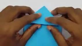 آموزش ساخت اوریگامی | کاردستی خلاقانه با کاغذ | ساخت اوریگامی غورباقه کودکانه