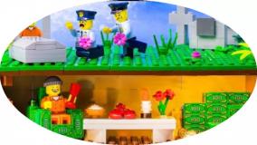 کارتون لگویی ، زندانی و پلیس در شهر لگو