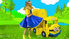 ساشا جدید - برنامه کودک - ماشین بازی اتوبوس سگ های نگهبان - کودک سرگرمی تفریحی