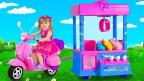 ساشا جدید - برنامه کودک - ماشین بازی موتور دخترانه - کودک سرگرمی تفریحی