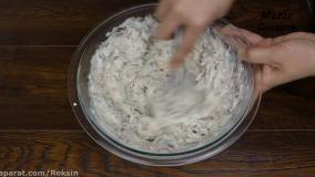 دستورالعمل پکوره با آرد ساده:: آموزش اشپزی:: پخت سریع و آسان