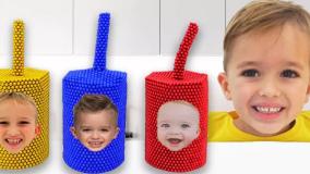 ولاد و نیکی-نیکی چالش جدید مامان و کریس-کارتون ولاد ونیکی جدید- کودک ولادو نیکی