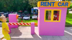 برنامه کودک ولاد و نیکی -  بازی سرسره بادی با مامان - سرگرمی کودک