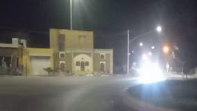 وضعیت فعلی خیابان‌های زواره بعد از زلزله در نیمه‌شب