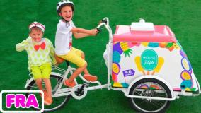 ولاد--ولاد و نیکیتا--چالش بستنی فروشی--ولاد و نیکی جدید--برنامه کودک ولاد و نیکی