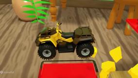 ماشین بازی کودکانه با اسباب بازی ماشین ها و اسباب بازی ماشین هیولا