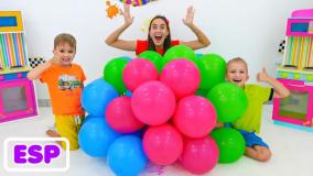 ولاد و نیکی با اسباب بازی بازی می کنند - داستان های خنده دار برای کودکان