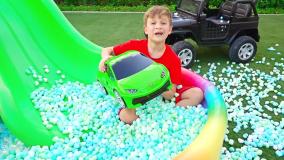 دیانا و روما جدید - سرسره بازی دیانا -برنامه کودک دیانا -سرگرمی دیانا طولانی