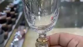 گیلاس هوری های لب طلایی حکاکی شده  کیفیت کریستال درجه یک چک