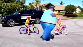 برنامه کودک دیانا و روما جدید | دیانا و روما طولانی پلیس بازی با بابا