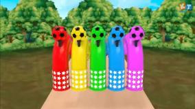 کارتون ماشین های رنگی و توپ های رنگی _ کارتون رنگ ها و ماشین ها