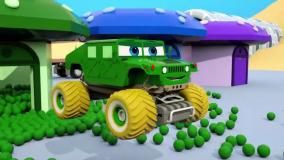 بازی با ماشین های رنگی رنگی بامزه