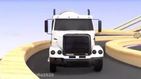 کارتون ماشین های رنگی _ گودال توپ های رنگی