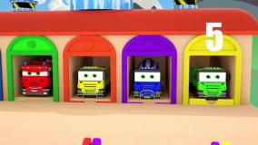 بازی با رنگها و ماشین های رنگی رنگی