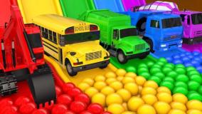 برنامه کودک ماشین های رنگی _ چالش سرسره های رنگی