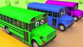 برنامه کودک ماشین بازی | ماشین های رنگی | اتوبوس های رنگی